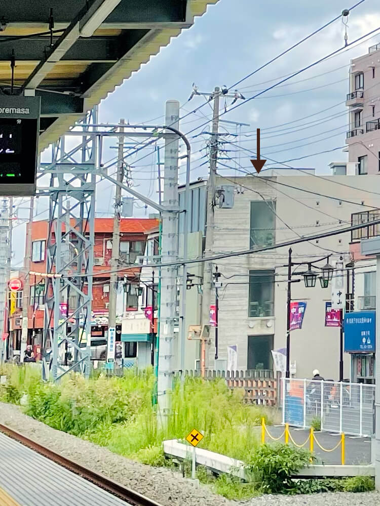 新谷医院多磨駅からの風景